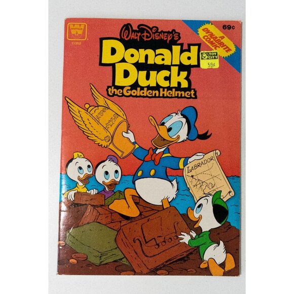 Walt Disneys Donald Duck The Golden Helmet Whitman Comic Book - Picture 1 of 13
